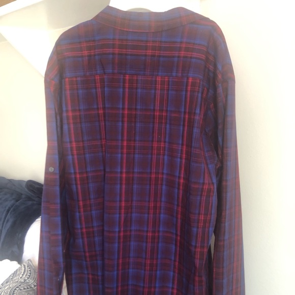 Vintage Plaid Long Sleeve Button Down Shirt XL - Picture 4 of 4